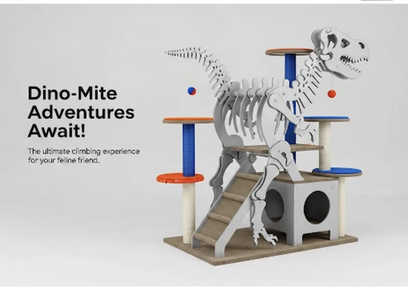 Dinosaur Cat Tree